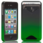 iPhone 4S/4 兼用 カードホルダー付ハードケース ID Case マット・ロイヤル・グリーン