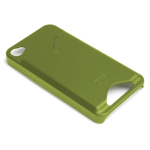 iPhone 4S/4 兼用 カードホルダー付ハードケース ID Case マット・グリーンgoods_nameサブ画像