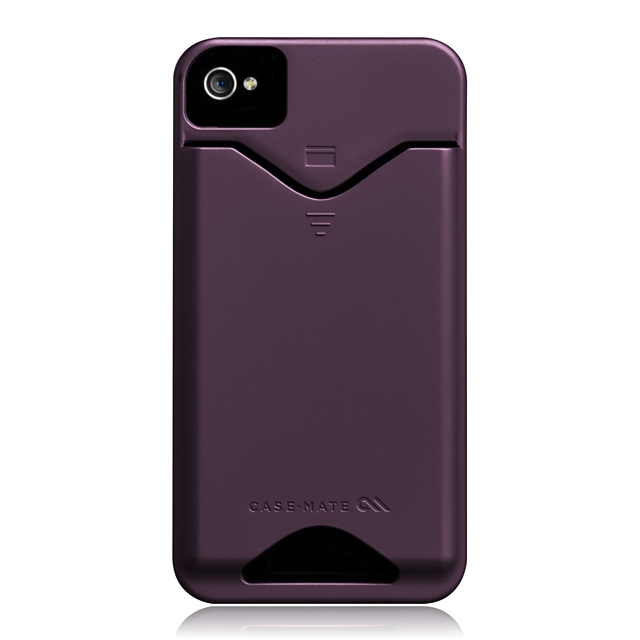 iPhone 4S/4 兼用 カードホルダー付ハードケース ID Case マット・パープル goods_nameサブ画像