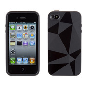 【iPhone4S/4】GeoMetric - Deathrock Black