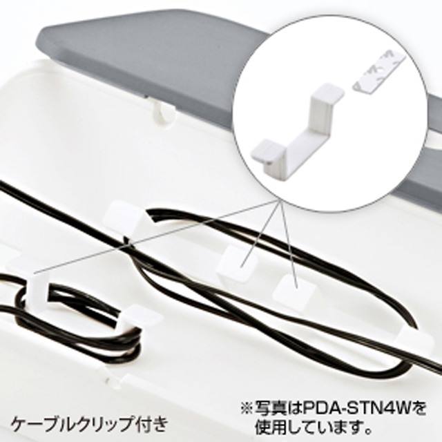 携帯電話・iPhone・iPod用ケーブル収納ボックス(ブラック)goods_nameサブ画像