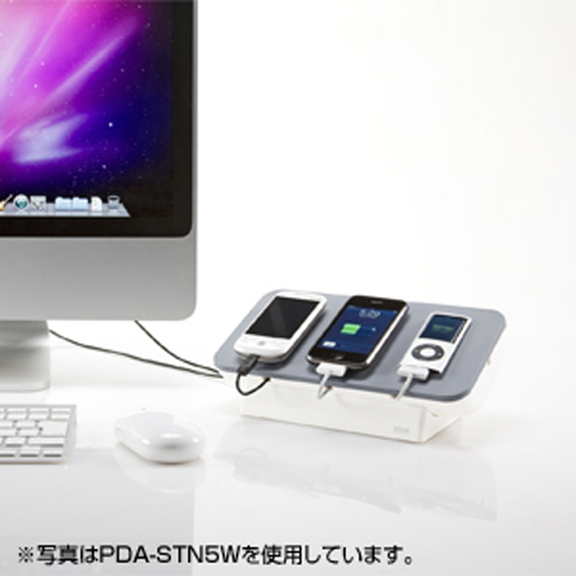 携帯電話・iPhone・iPod用充電ステーション(ブラック)goods_nameサブ画像