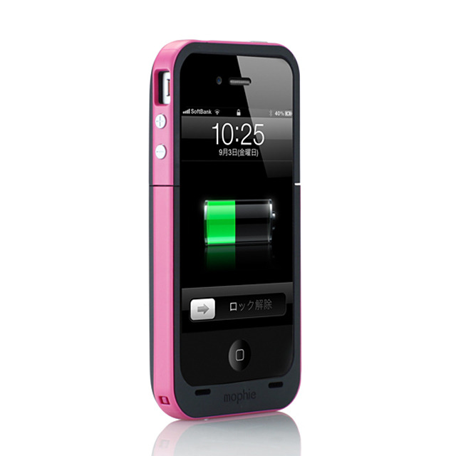 【iPhone4S/4 ケース】Juice Pack Plus (マゼンタ)