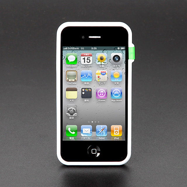 【iPhone4S/4】CAZE ThinEdge frame case for iPhone 4 Bumper - Whiteサブ画像