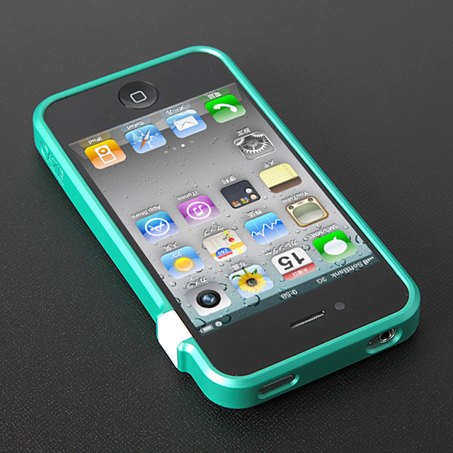 【iPhone4S/4】CAZE ThinEdge frame case for iPhone 4 Bumper - Greenサブ画像