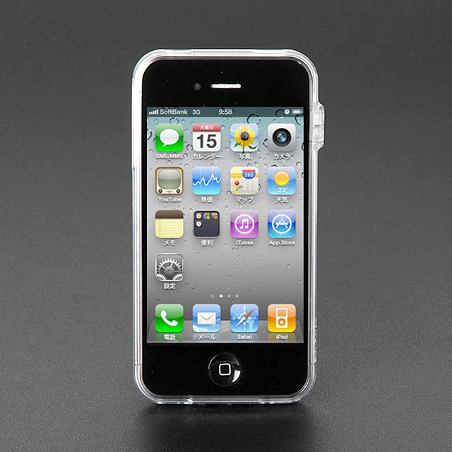 【iPhone4S/4】CAZE ThinEdge Clear frame case for iPhone 4 Bumper - Clearサブ画像