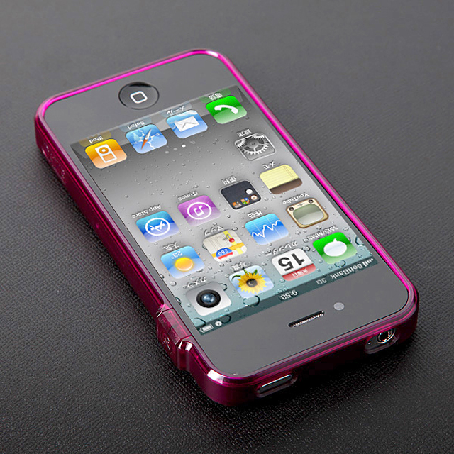 【iPhone4S/4】CAZE ThinEdge Clear frame case for iPhone 4 Bumper - Pinkgoods_nameサブ画像