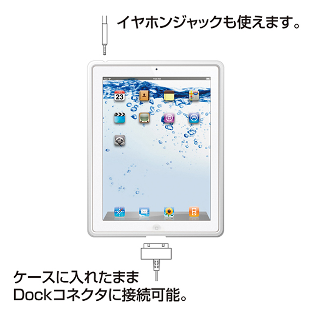 【iPad(第3世代/第4世代) iPad2 ケース】セミハードケース(クリア)goods_nameサブ画像