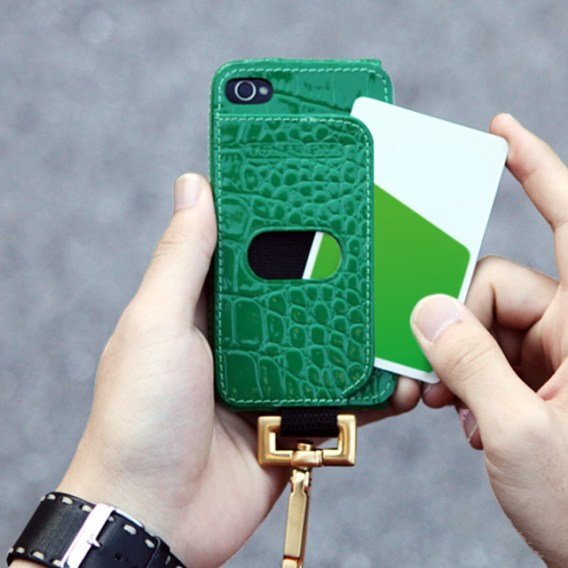 【iPhone4S/4】PRIE Ambassador for iPhone 4 Green CROCODILEgoods_nameサブ画像