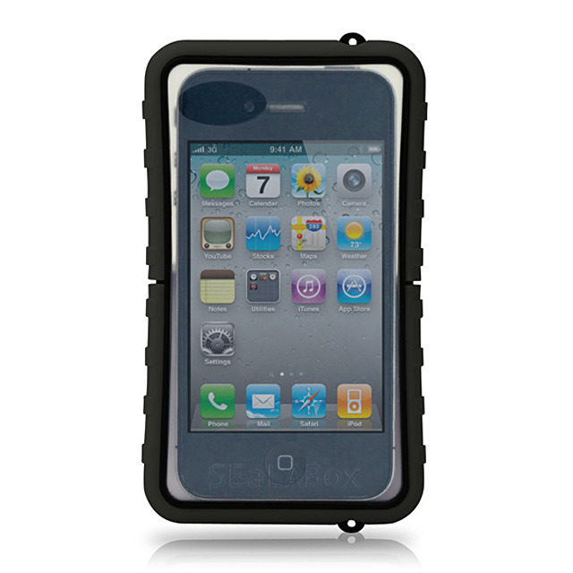 【iPhone4S/4 ケース】Krusell SEaLABox WATERPROOF for iPhone ブラック