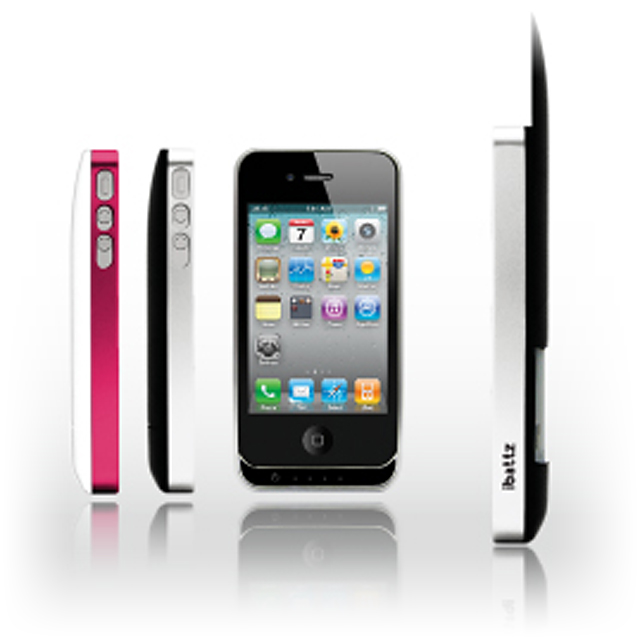 iBattz iPhone4S/4ハードケース 予備バッテリー2個付き Mojo Battery Case REMOVABLE ブラックgoods_nameサブ画像