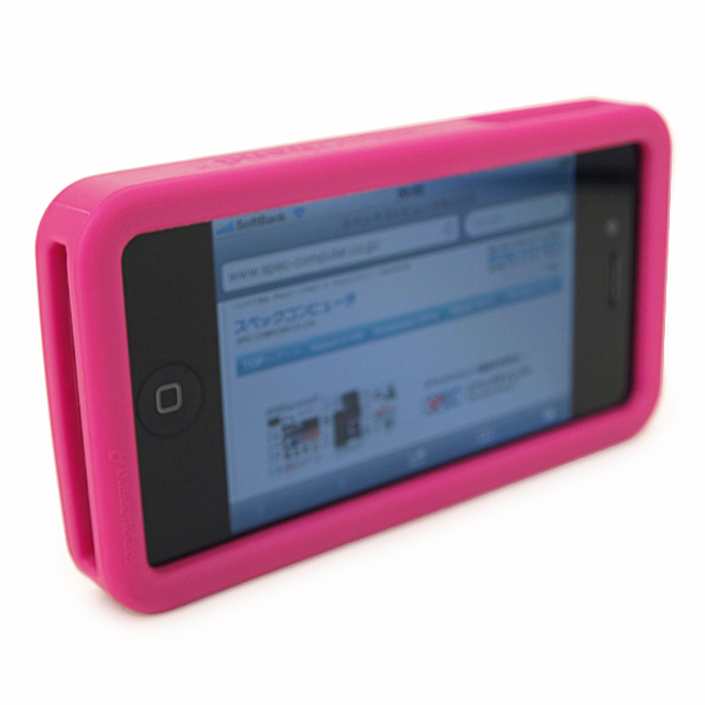 iPhone4S/4用バンパー impactband ピンクgoods_nameサブ画像