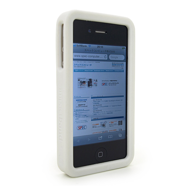 iPhone4S/4用バンパー impactband ホワイトグレーgoods_nameサブ画像