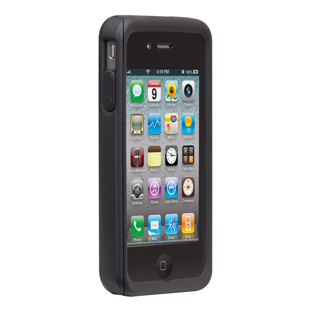 iPhone 4S/4 Hybrid Tough Case Black Blackサブ画像