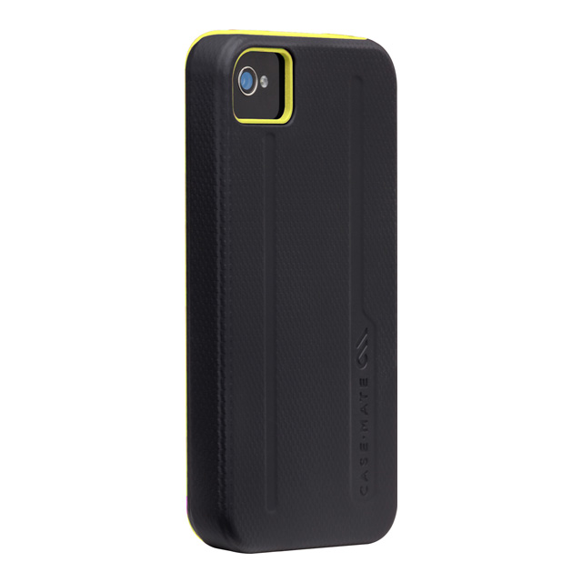 iPhone 4S/4 Hybrid Tough Case Black Yellowサブ画像