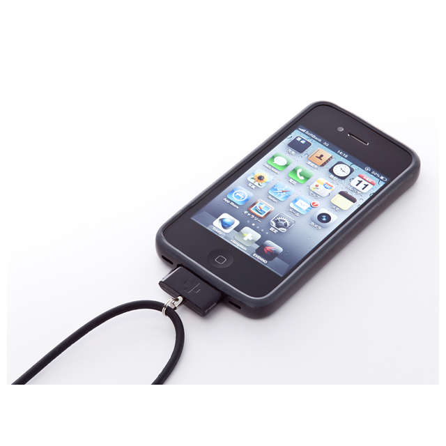 Dockコネクター用ネックストラップ ネオ [DockStrap Neo for iPhone] Blackサブ画像