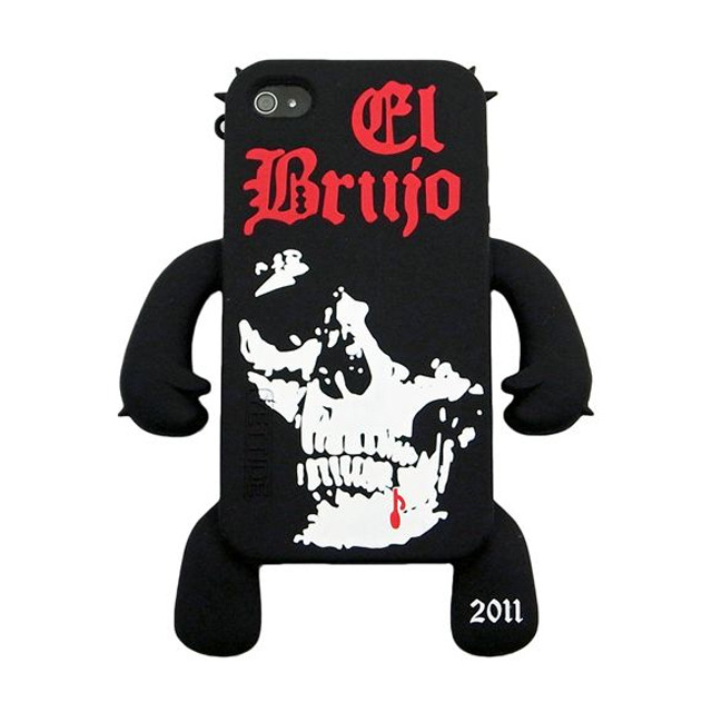 YETTIDE iPhone 4S/4 Character Sillicone Skin - el brujo Black