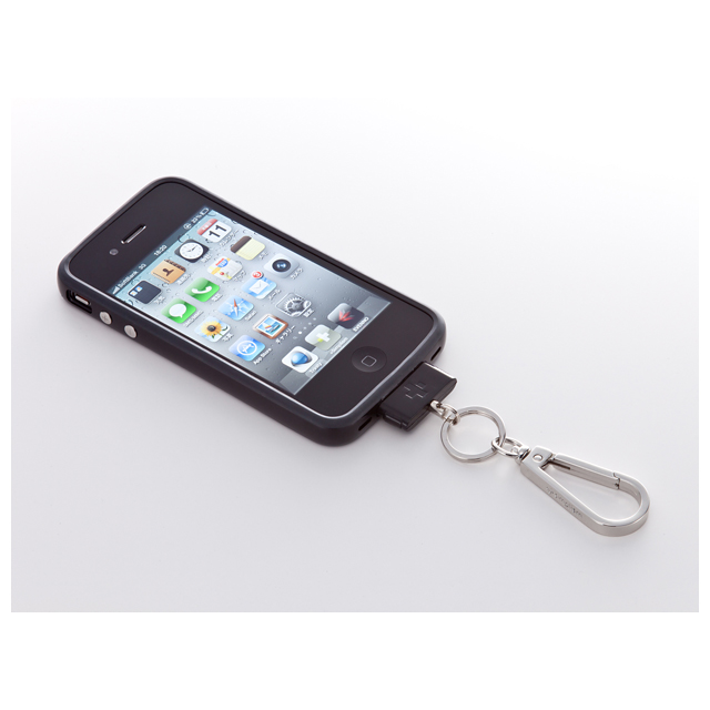 Dockコネクター用カラビナフック ネオ [DockStrap Neo for iPhone] Blackサブ画像