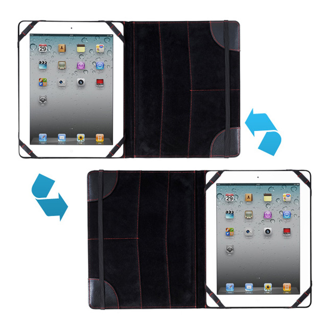 【iPad(第3世代/第4世代) iPad2 ケース】MacGizmo iCross Black/Redgoods_nameサブ画像