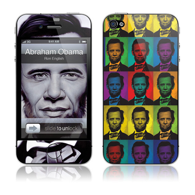 【iPhone4S/4 スキンシール】GELASKINS Abraham Obama