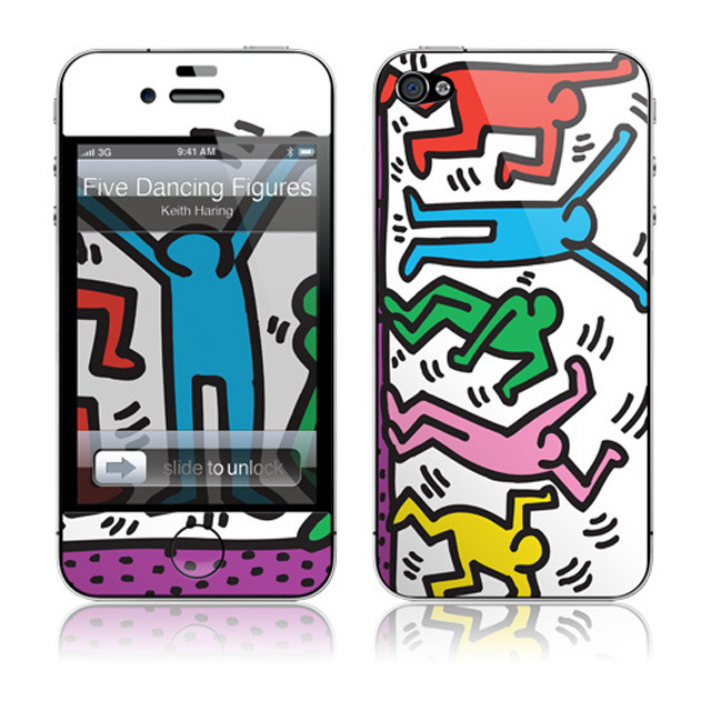 【iPhone4S/4 スキンシール】GELASKINS Five Dancing Figures