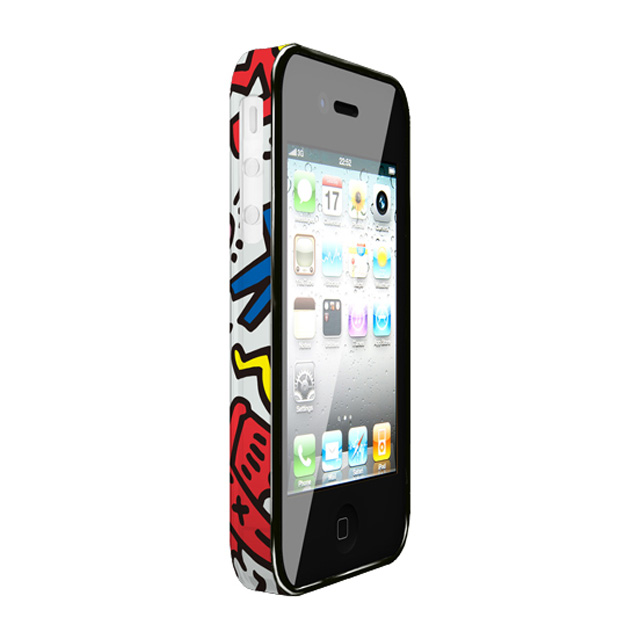 【iPhone4 ケース】Keith Haring Collection Bezel Case for iPhone4 Chaos Whitegoods_nameサブ画像