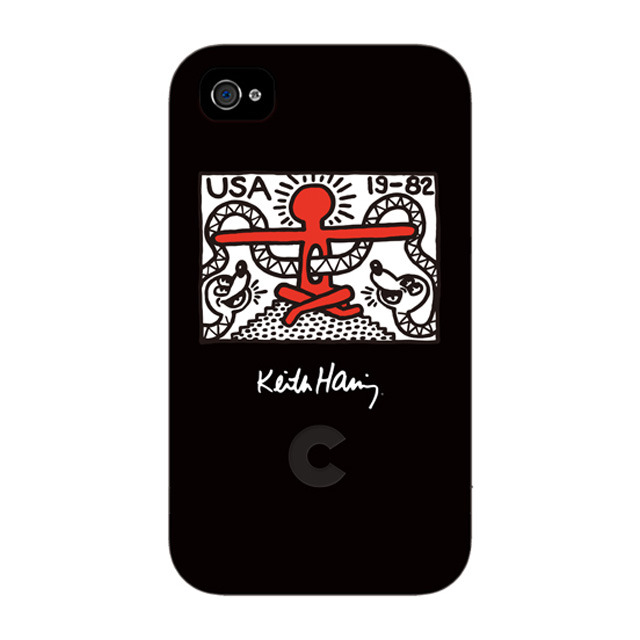 【iPhone4 ケース】Keith Haring Collection Bezel Case for iPhone4 Redman Black