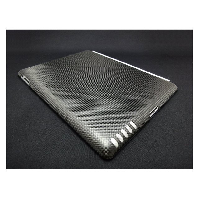 【iPad2 ケース】monCarbone リアルカーボンケース Mystery Black SM001MYサブ画像