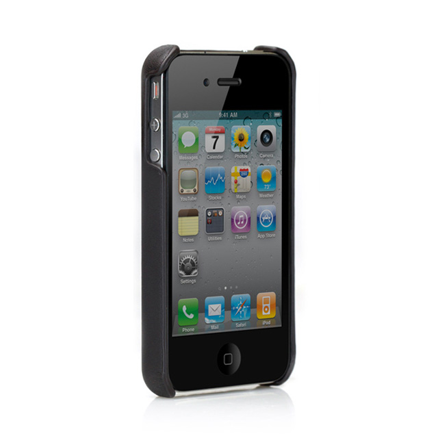 【iPhone4S/4 ケース】Ferrari GT Leather Modena Case for iPhone 4 ブラックサブ画像