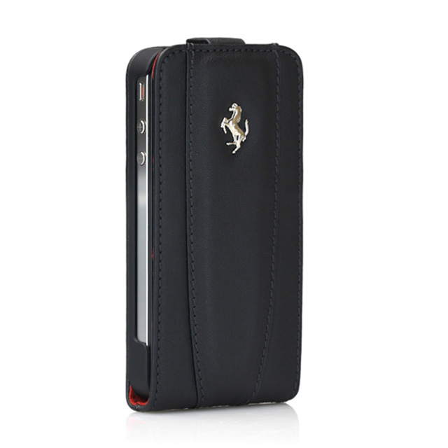 【iPhone4S/4 ケース】Ferrari GT Leather Modena Flip Case for iPhone 4 ブラックgoods_nameサブ画像