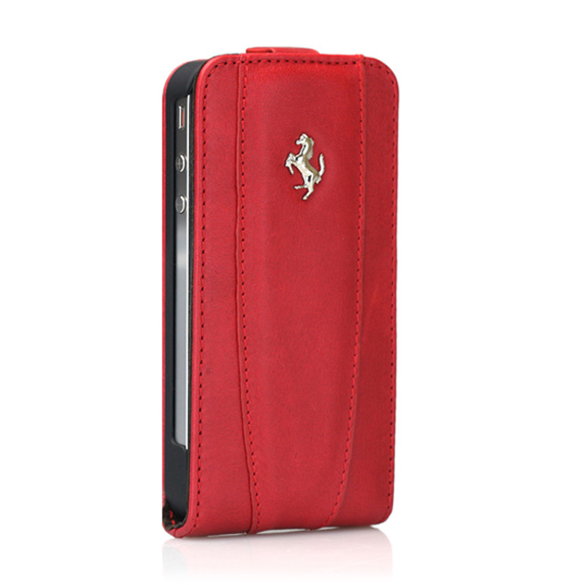 【iPhone4S/4 ケース】Ferrari GT Leather Modena Flip Case for iPhone 4 レッドサブ画像