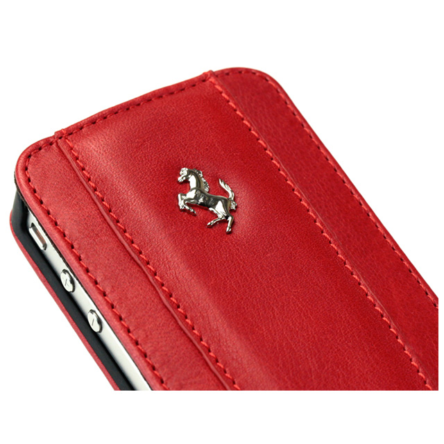 【iPhone4S/4 ケース】Ferrari GT Leather Modena Flip Case for iPhone 4 レッドサブ画像