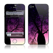 【iPhone4S/4 スキンシール】Baobab Silhou...