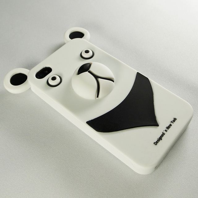 【iPhone4】iburg Full Protection Silicon Bear, Whitegoods_nameサブ画像