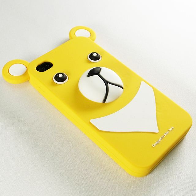 【iPhone4】iburg Full Protection Silicon Bear, Yellowgoods_nameサブ画像