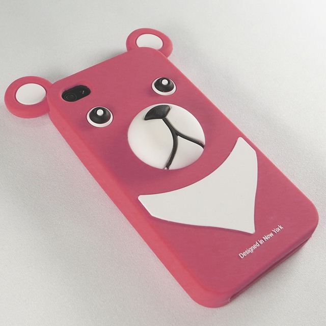 【iPhone4】iburg Full Protection Silicon Bear, Classic Redgoods_nameサブ画像