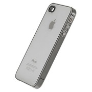 エアージャケットセット for iPhone4S/4(クリアブラ...