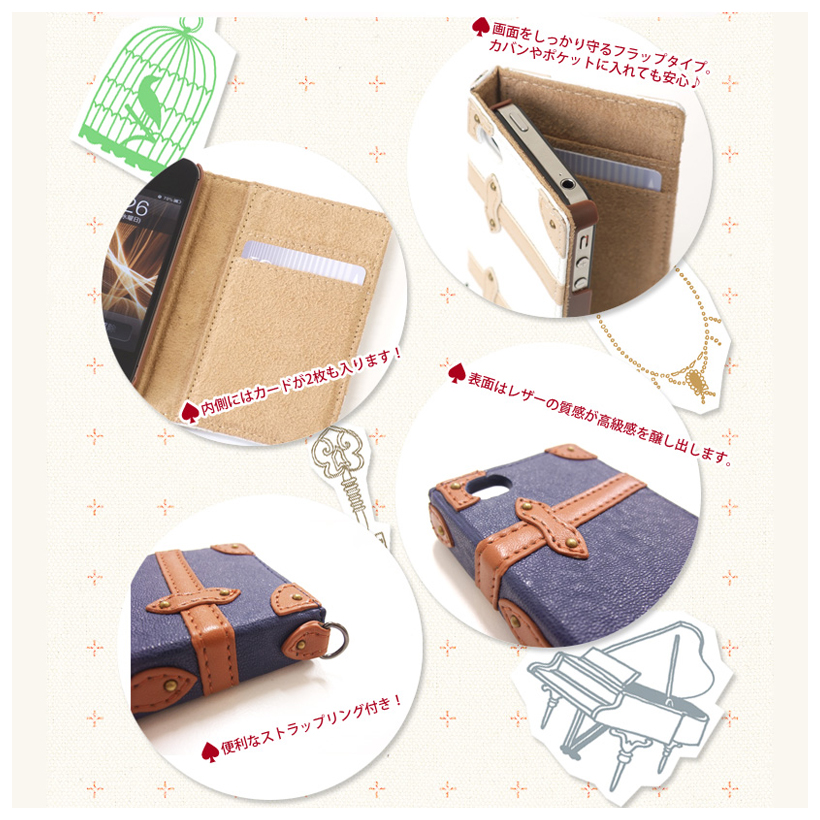 【iPhone4 ケース】Trolley Case for iPhone4/4S (Orange)サブ画像