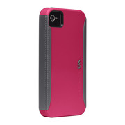 Case-Mate iPhone 4S / 4 Pop! ハイブリッド シームレス ケース, Fuchsia(Pink) / Cool Gray