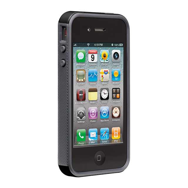 Case-Mate iPhone 4S / 4 Pop! ハイブリッド シームレス ケース, Black/Cool Greygoods_nameサブ画像