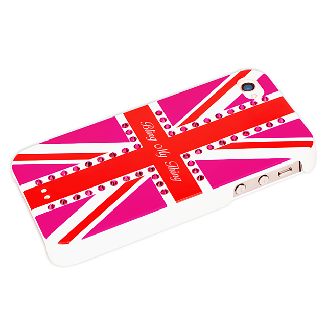 【iPhone4/4S ケース】Hot Pink Union Jack (Fuchsia)サブ画像