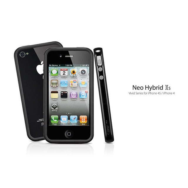 【iPhone4S/4 ケース】Neo Hybrid2S Vivid Series [Soul Black]goods_nameサブ画像