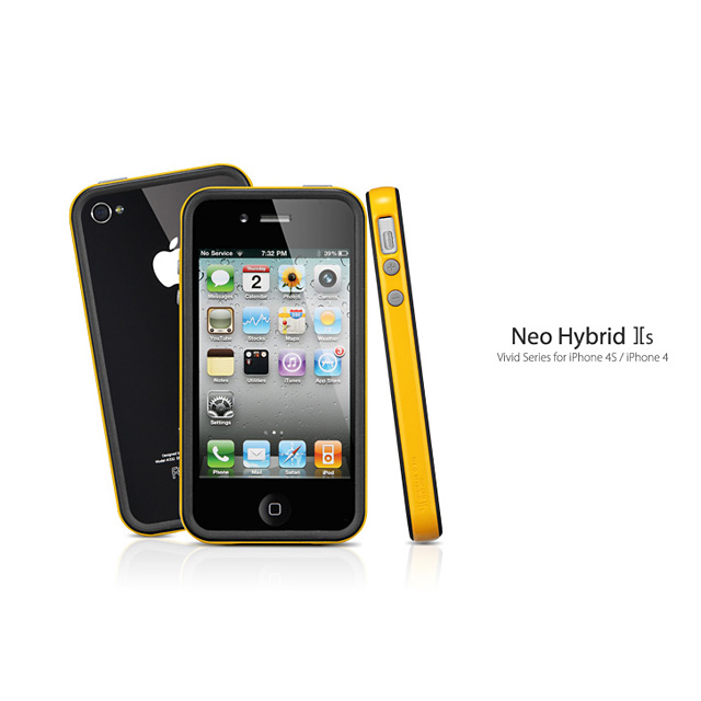 【iPhone4S/4 ケース】Neo Hybrid2S Vivid Series [Reventon Yellow]サブ画像