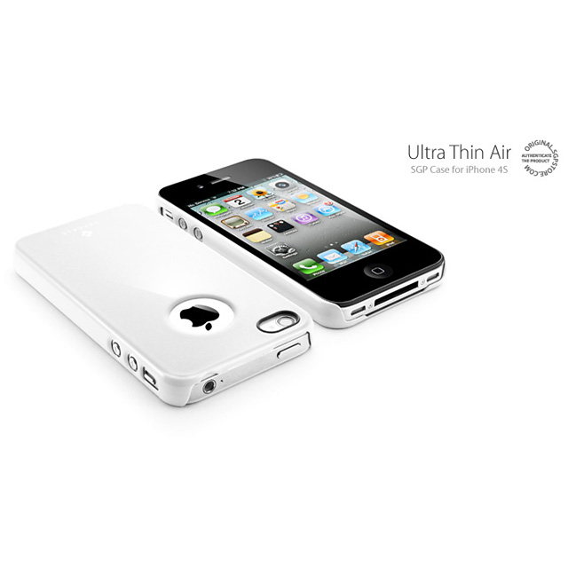 【iPhone4S/4 ケース】SGP Case Ultra Thin Air Pastel Series [Infinity White]サブ画像