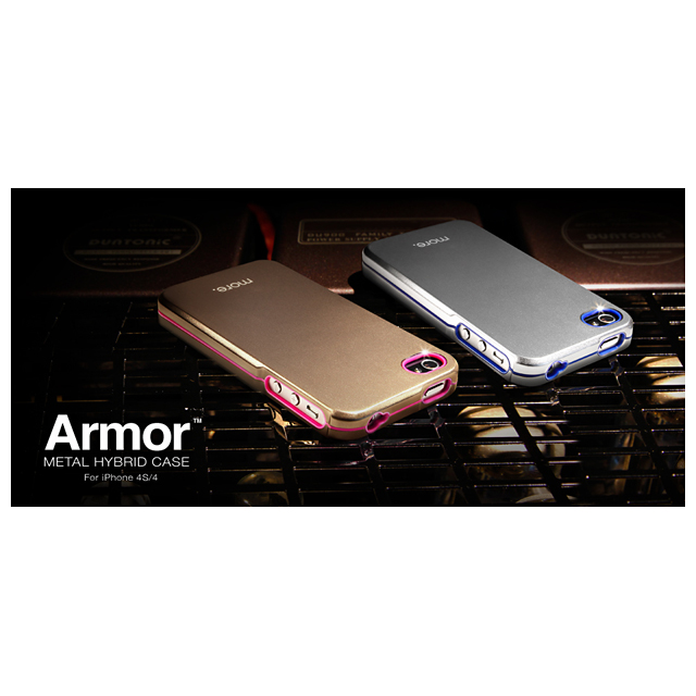 Armor Metal Hybrid Case for iPhone 4/4S Black?Neon Yellowgoods_nameサブ画像