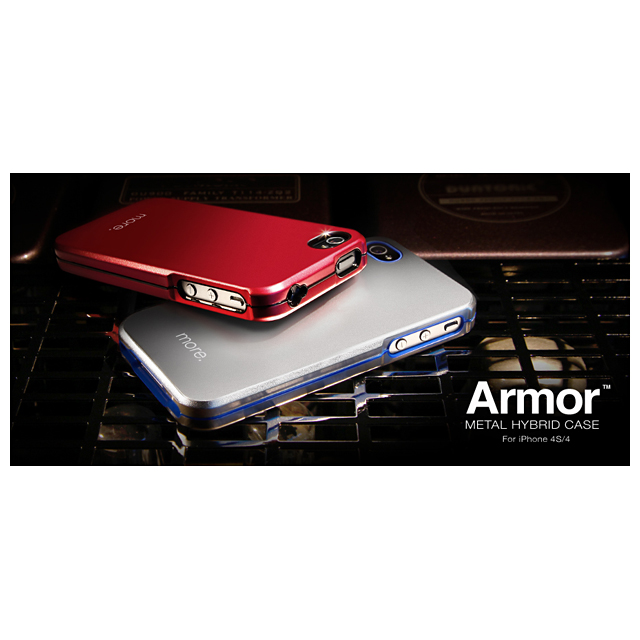 Armor Metal Hybrid Case for iPhone 4/4S Black?Neon Yellowサブ画像