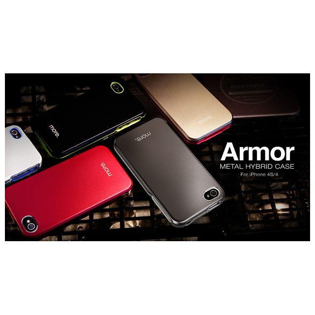 Armor Metal Hybrid Case for iPhone 4/4S Black?Neon Yellowgoods_nameサブ画像