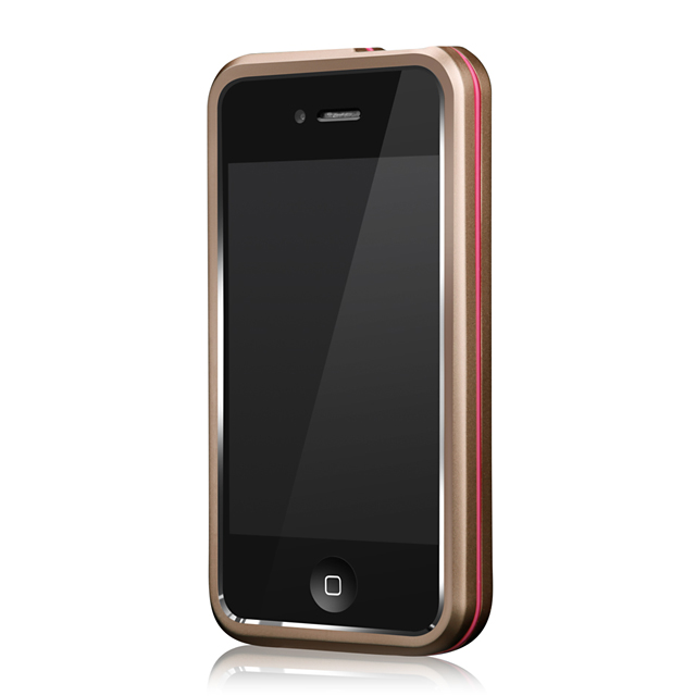 Armor Metal Hybrid Case for iPhone 4/4S Rose Gold Neon Pinkgoods_nameサブ画像