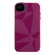 【iPhone4S/4】GeoSkin for iPhone 4S Deep Magenta