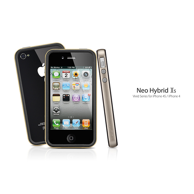 【iPhone4S/4 ケース】Neo Hybrid2S Vivid Series [Champagne Gold]goods_nameサブ画像